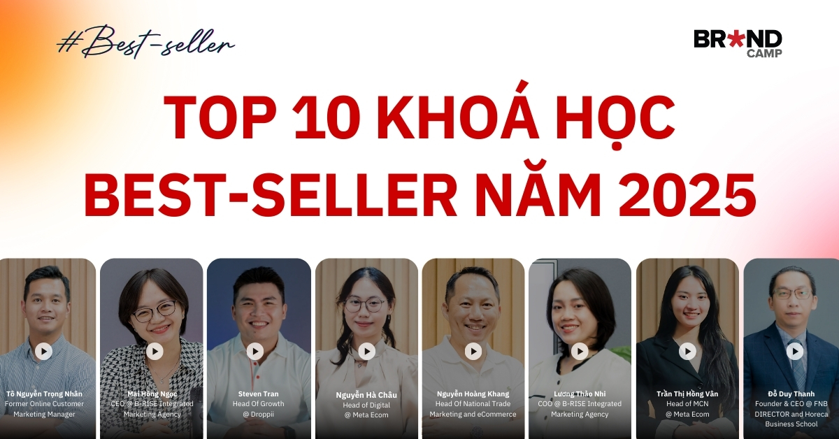 Top 10 khoá học Best-Seller năm 2025