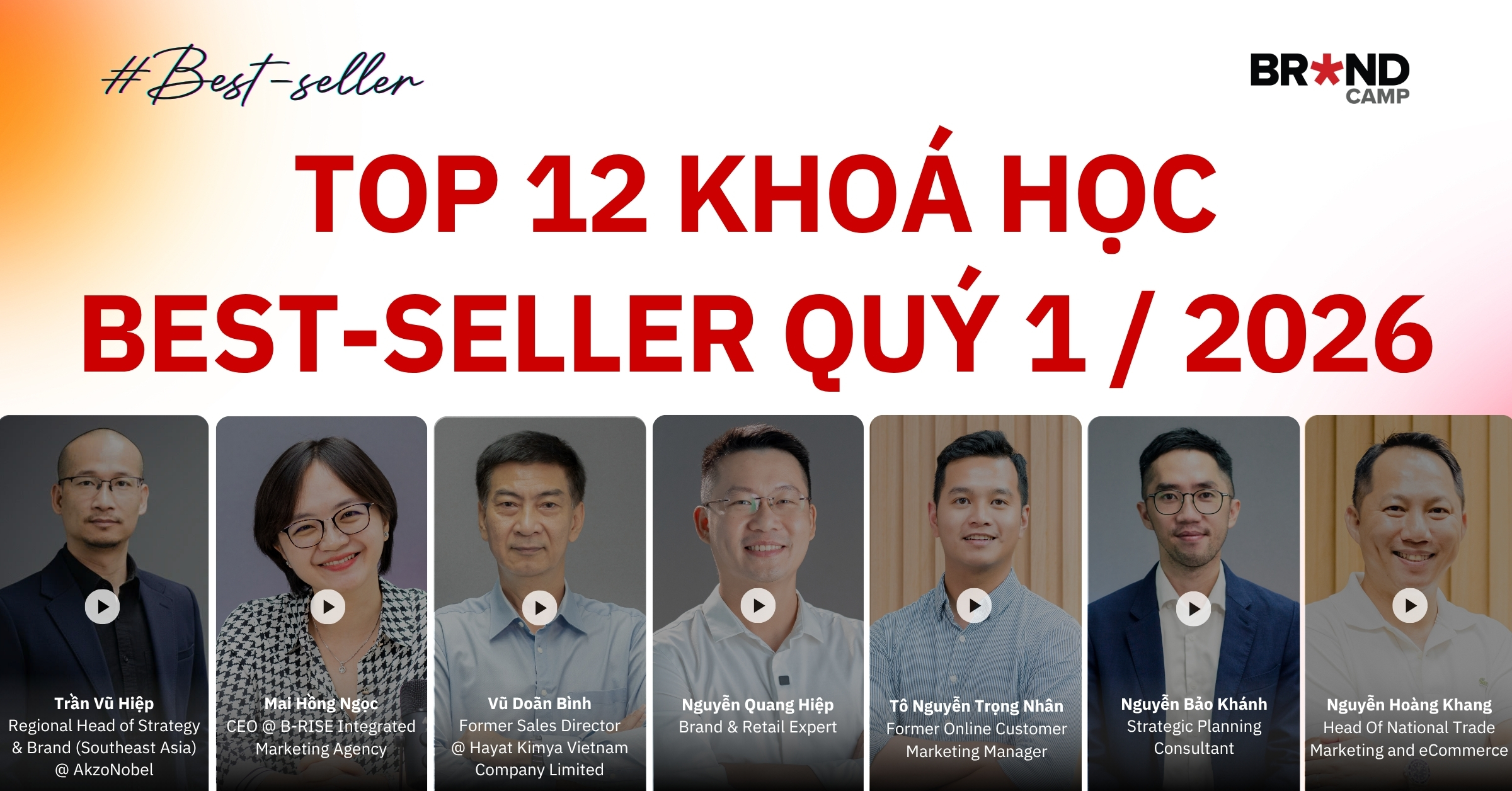 TOP 12 khóa học Best-seller Quý I/2026: Khóa nào phù hợp với bạn?
