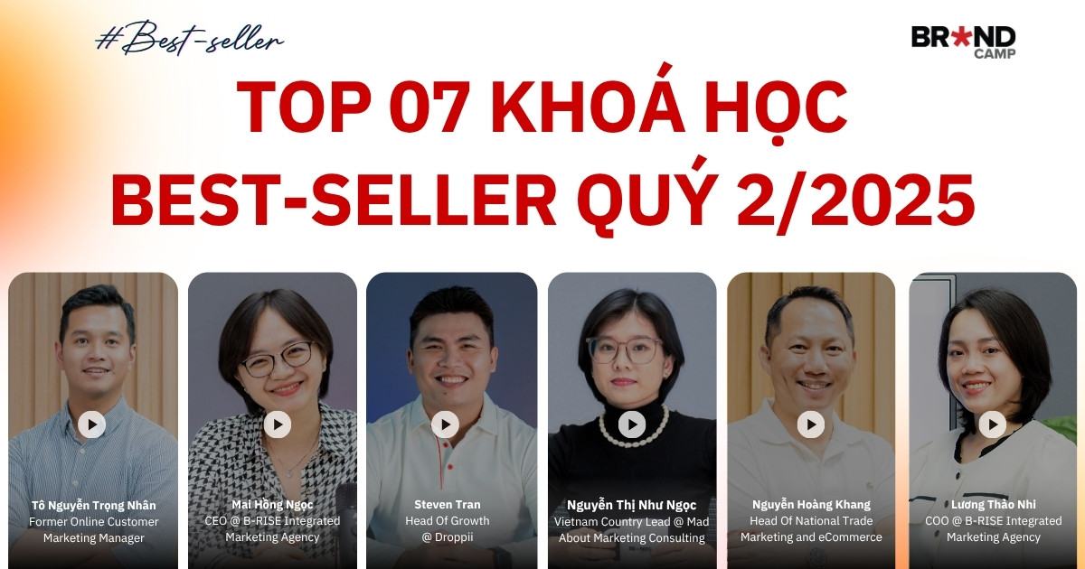 Top 07 Khoá Học Best-seller Trong Quý 02/2025