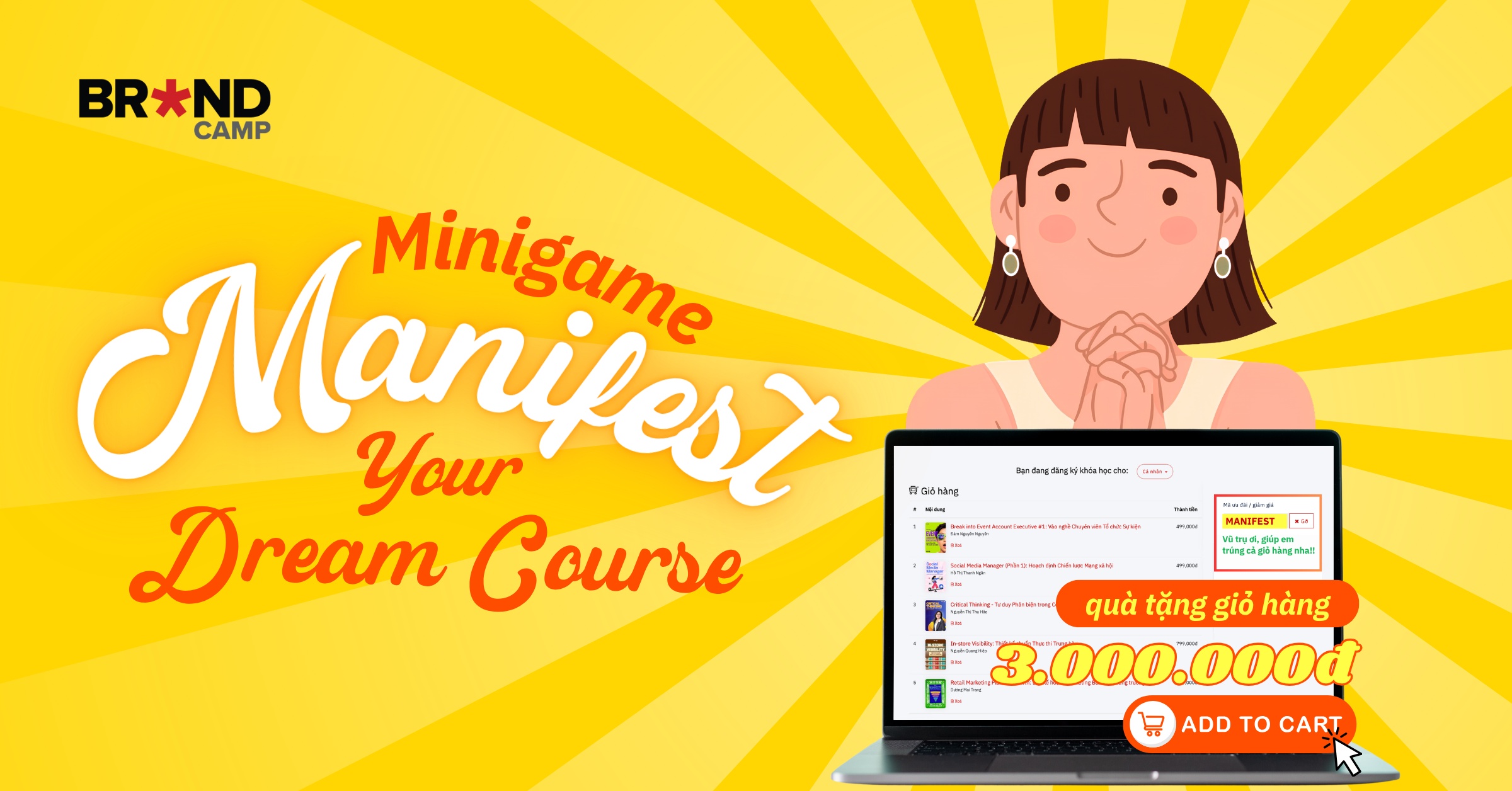 Hướng dẫn tham gia chương trình "Manifest Your Dream Course"
