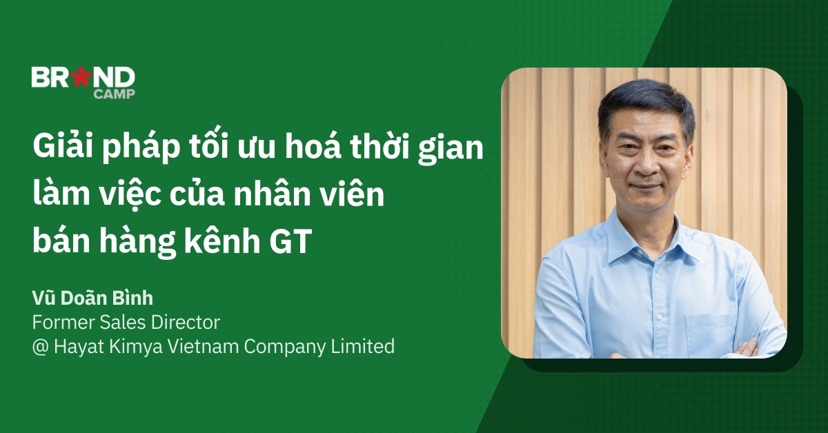 Giải pháp tối ưu hoá thời gian làm việc của nhân viên bán hàng kênh GT