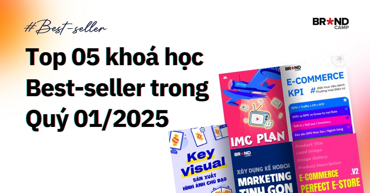 Top 05 Khoá Học Best-seller Trong Quý 01/2025