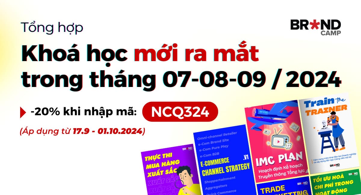 Tổng hợp Khoá học mới ra mắt trong tháng 07,08 và 09/2024