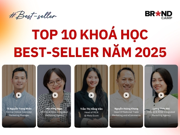 Top 10 khoá học Best-Seller năm 2025