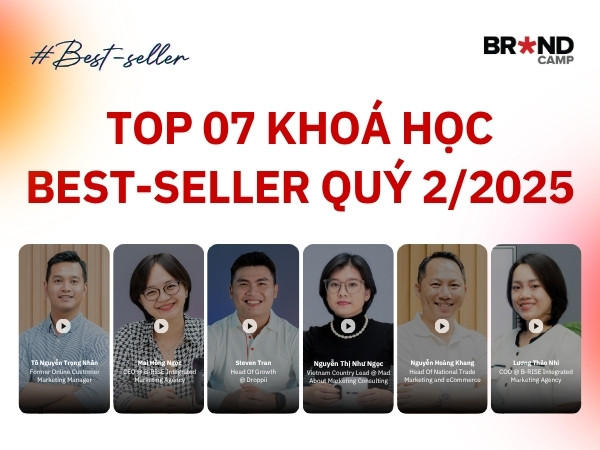 Top 07 Khoá Học Best-seller Trong Quý 02/2025