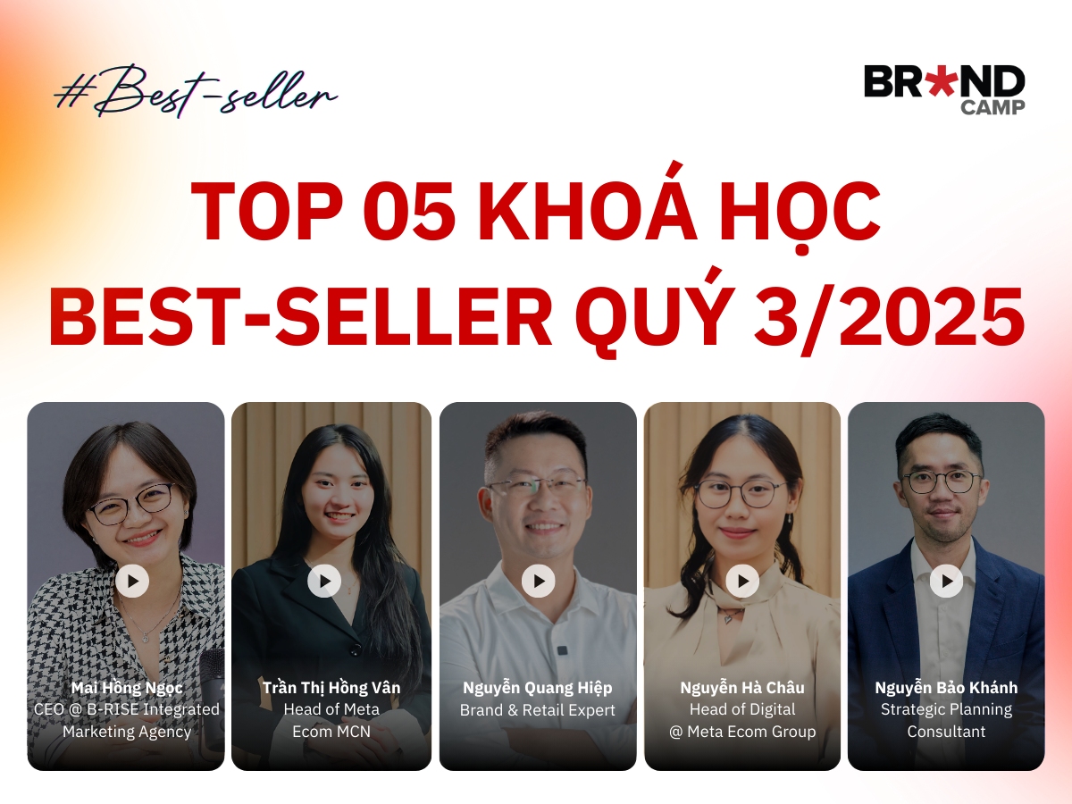 Top 05 Khoá Học Best-seller Trong Quý 03/2025