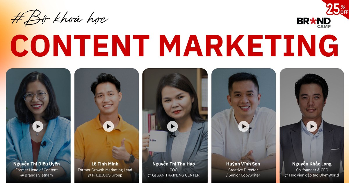 Bộ khóa học Content Marketing từ kế hoạch đến thực thi