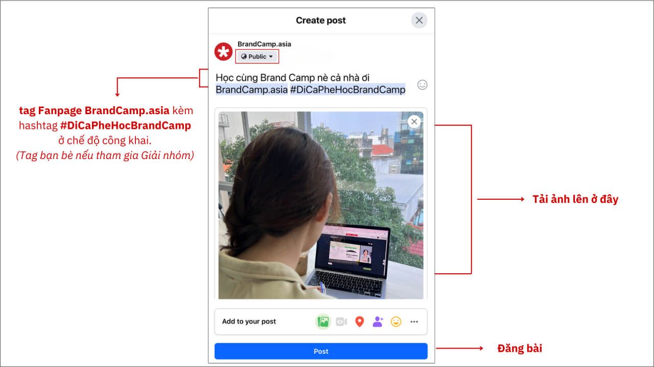 Ví dụ: Bài đăng trên Facebook