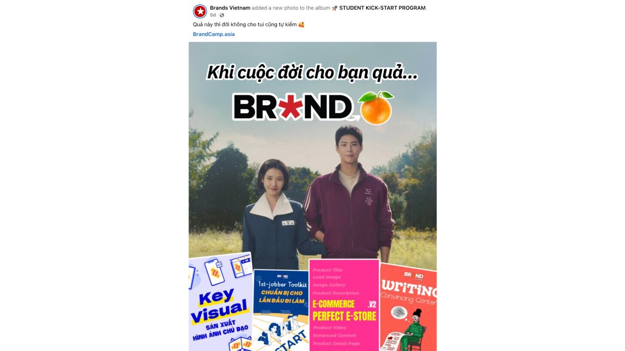 Brands Vietnam Meme - Dạng Content hài hước, vui vẻ