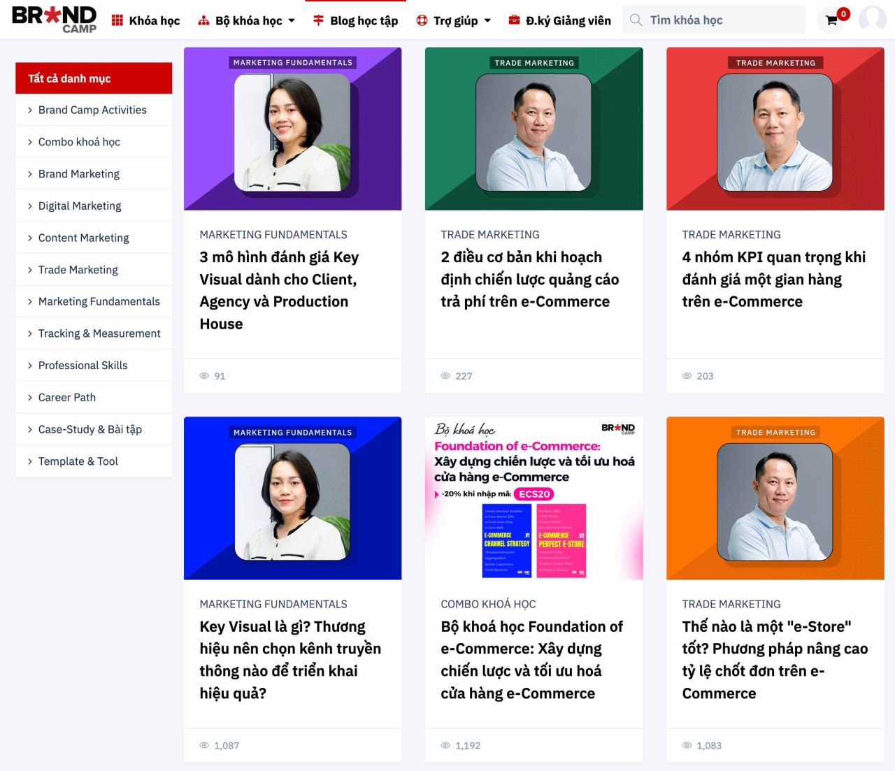 Ví dụ dạng Content cho Blog - Brand Camp