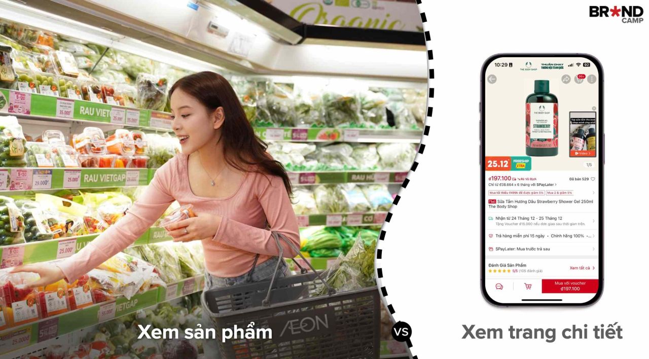 Xem sản phẩm với Xem trang chi tiết
