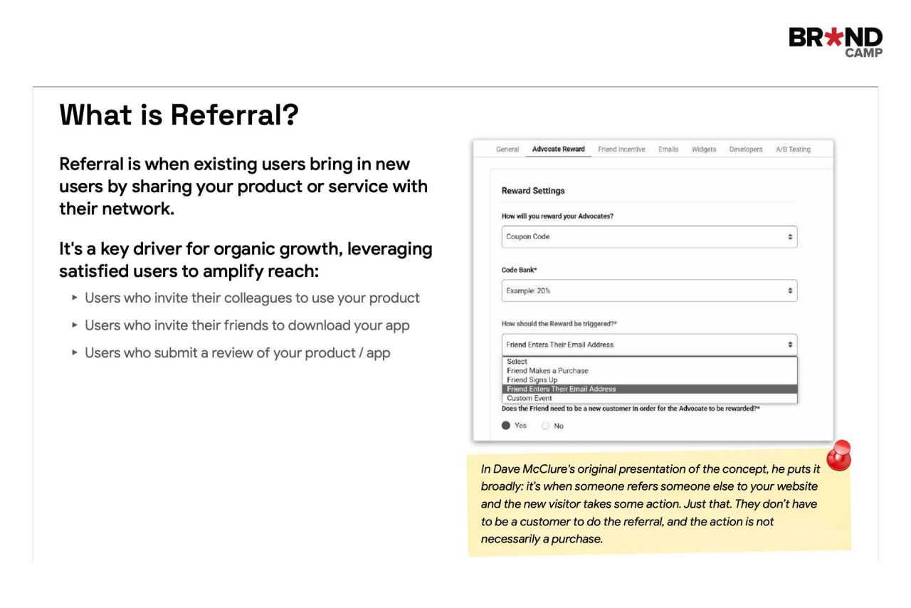 AARRR Framework - Giai đoạn Giới thiệu người dùng khác (Referral)