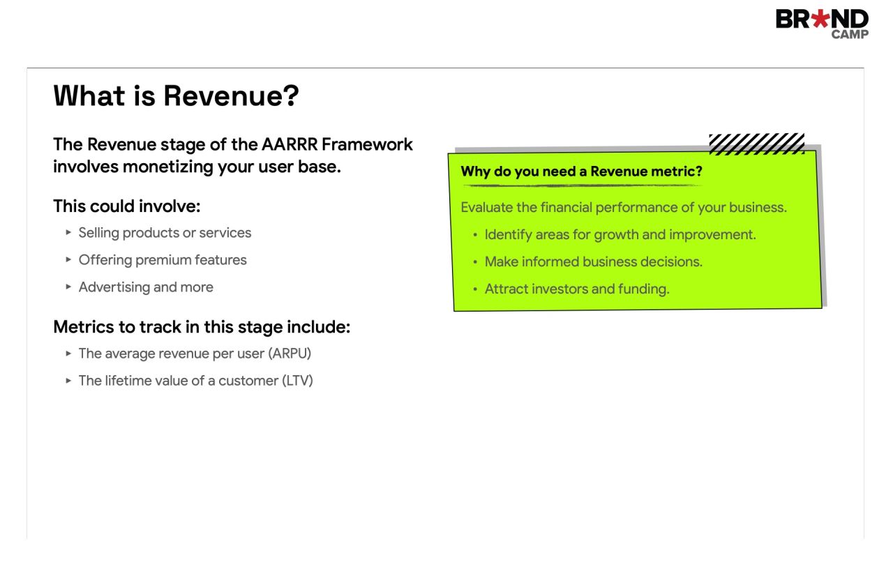 AARRR Framework - Giai đoạn Chuyển đổi doanh thu (Revenue)
