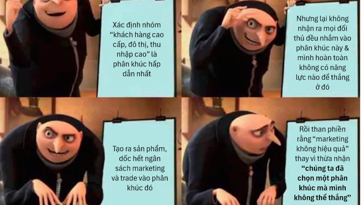 Một phân khúc hấp dẫn là chưa đủ. Nó phải là phân khúc mà chúng ta có thể thắng.