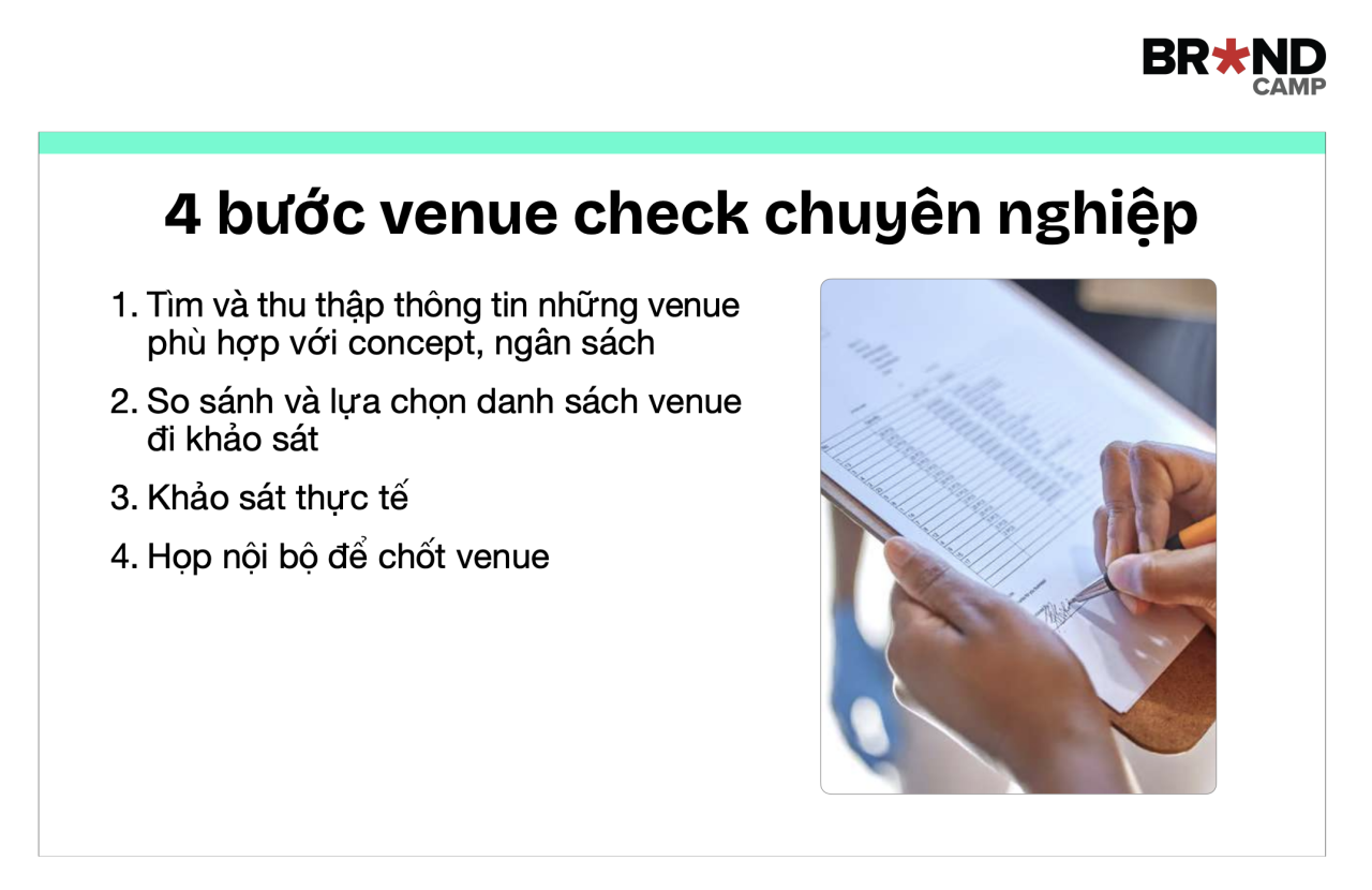 4 bước giúp bạn kiểm tra địa điểm tổ chức sự kiện ra mắt sản phẩm mới chuyên nghiệp