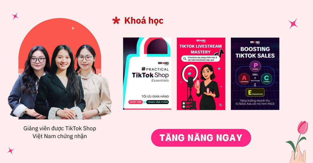 Nắm vững TikTok Livestream, TikTok Ads... cùng các giảng viên đến từ Meta Ecom
