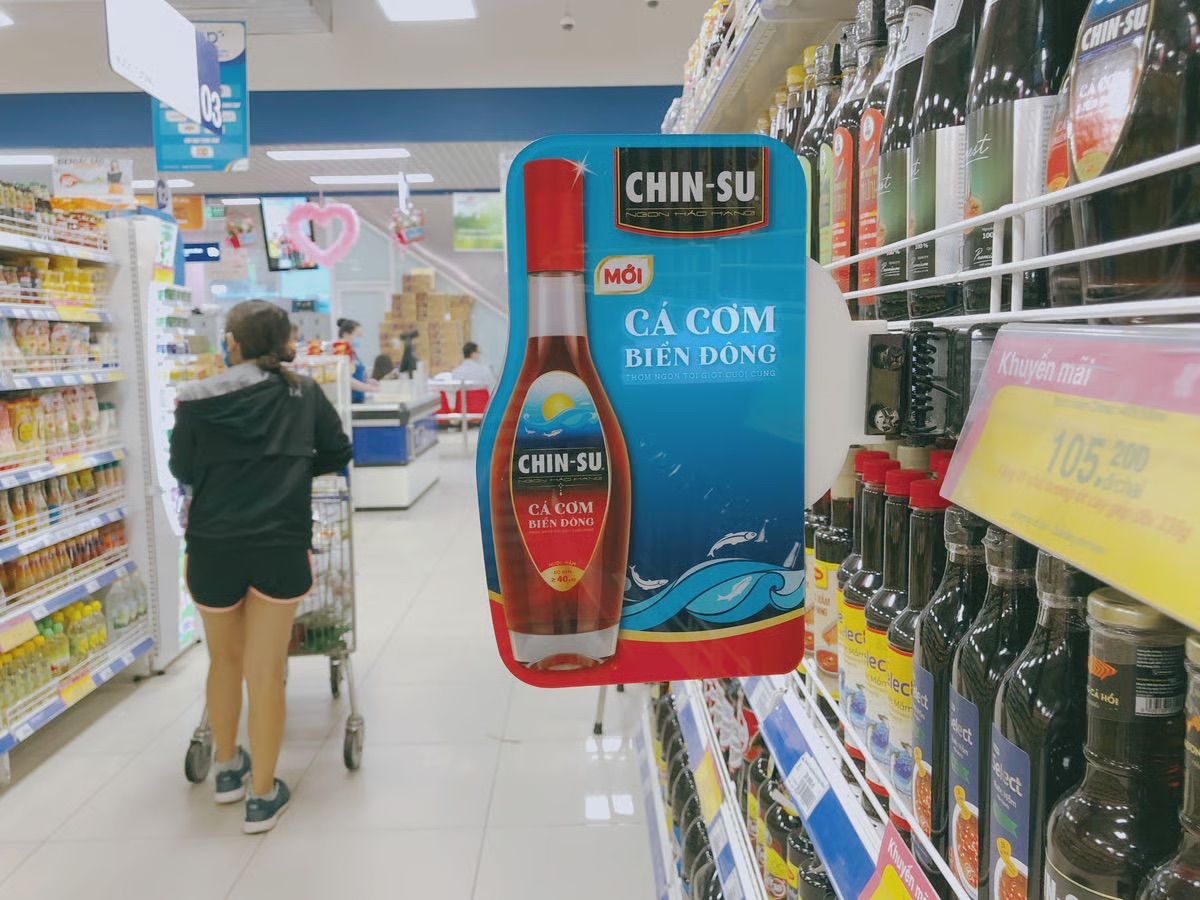Shelf Divider của Chin-su tại siêu thị.